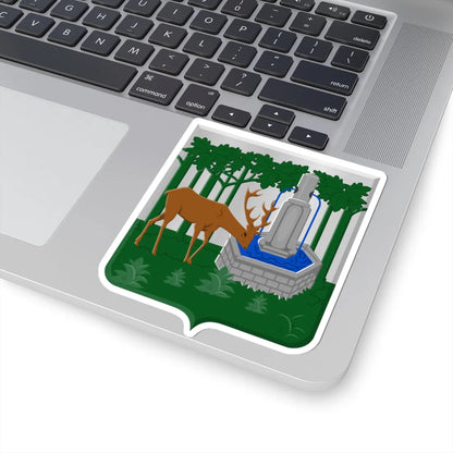 Cerfontaine wapen (Belgium) (Coat of Arms) STICKER Vinyl Kiss-Cut Decal - The Sticker Space