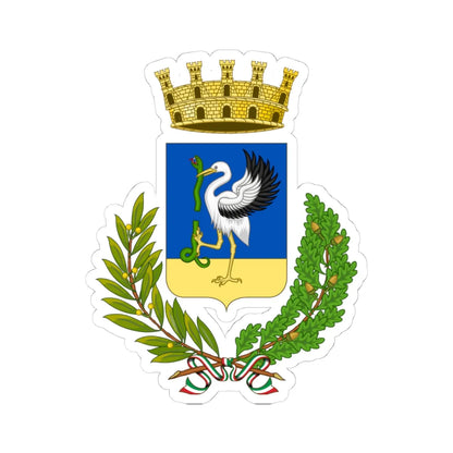 Cerignola-Stemma (Italy) (Coat of Arms) STICKER Vinyl Kiss-Cut Decal 4 Inch White - The Sticker Space