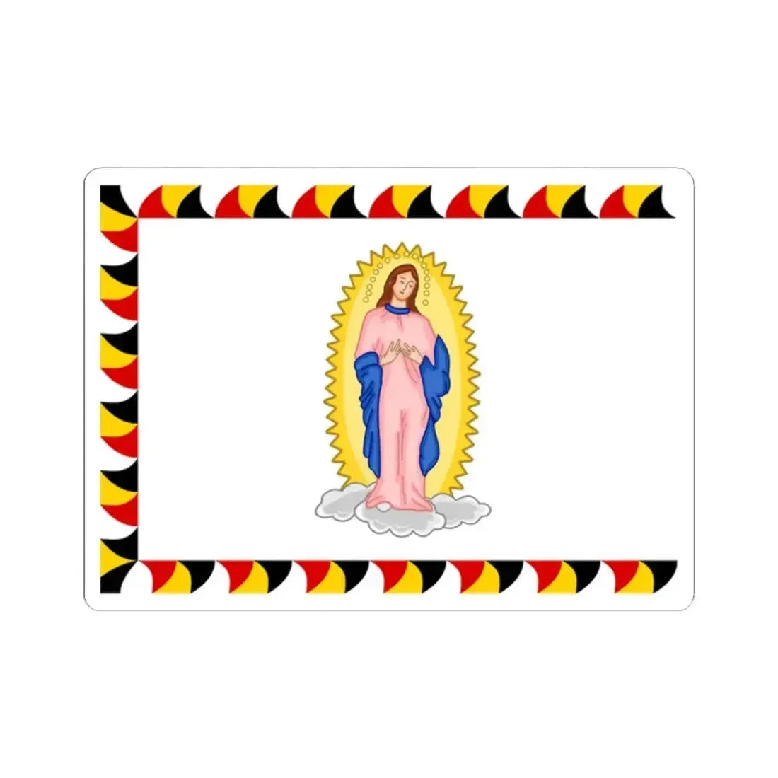 Cerimonial Flag of the Gardebataillon and Standard of the Common Army Reverse (Austria) STICKER Vinyl Kiss-Cut Decal 2 Inch White - The Sticker Space