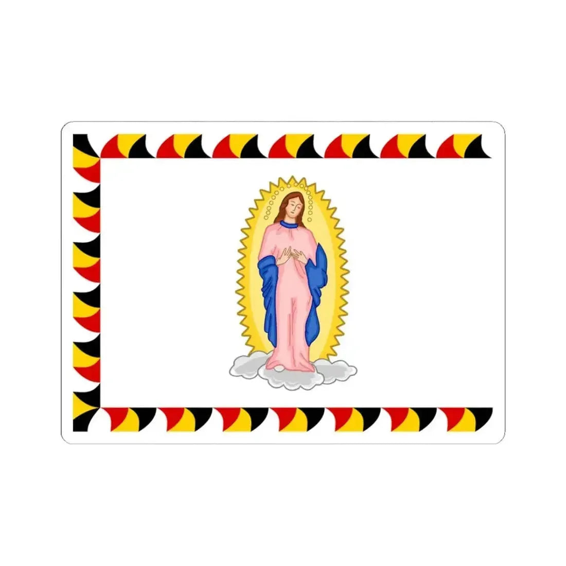 Cerimonial Flag of the Gardebataillon and Standard of the Common Army Reverse (Austria) STICKER Vinyl Kiss-Cut Decal 3 Inch White - The Sticker Space