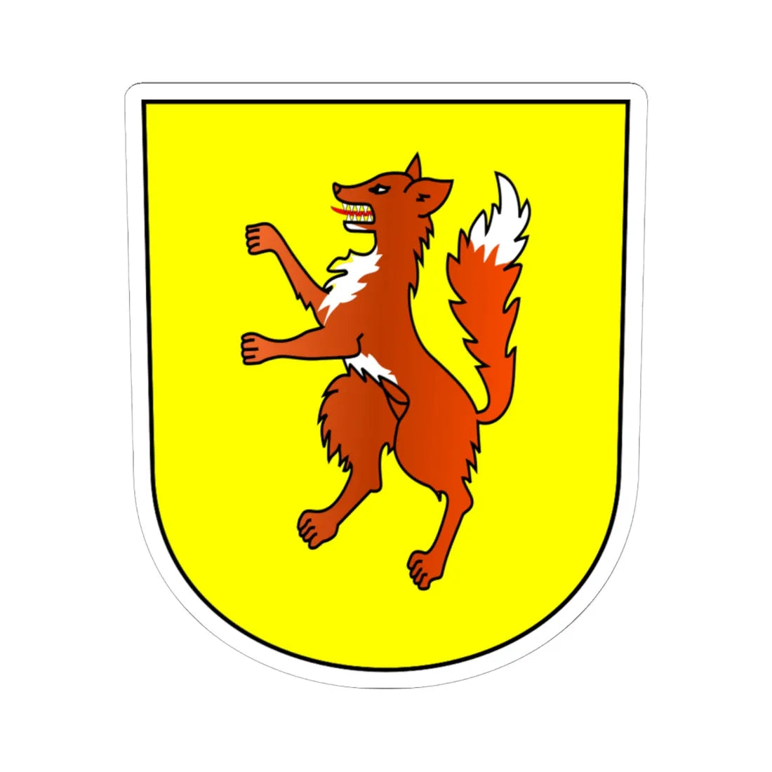 Cermes-Stemma (Italy) (Coat of Arms) STICKER Vinyl Kiss-Cut Decal 6 Inch White - The Sticker Space