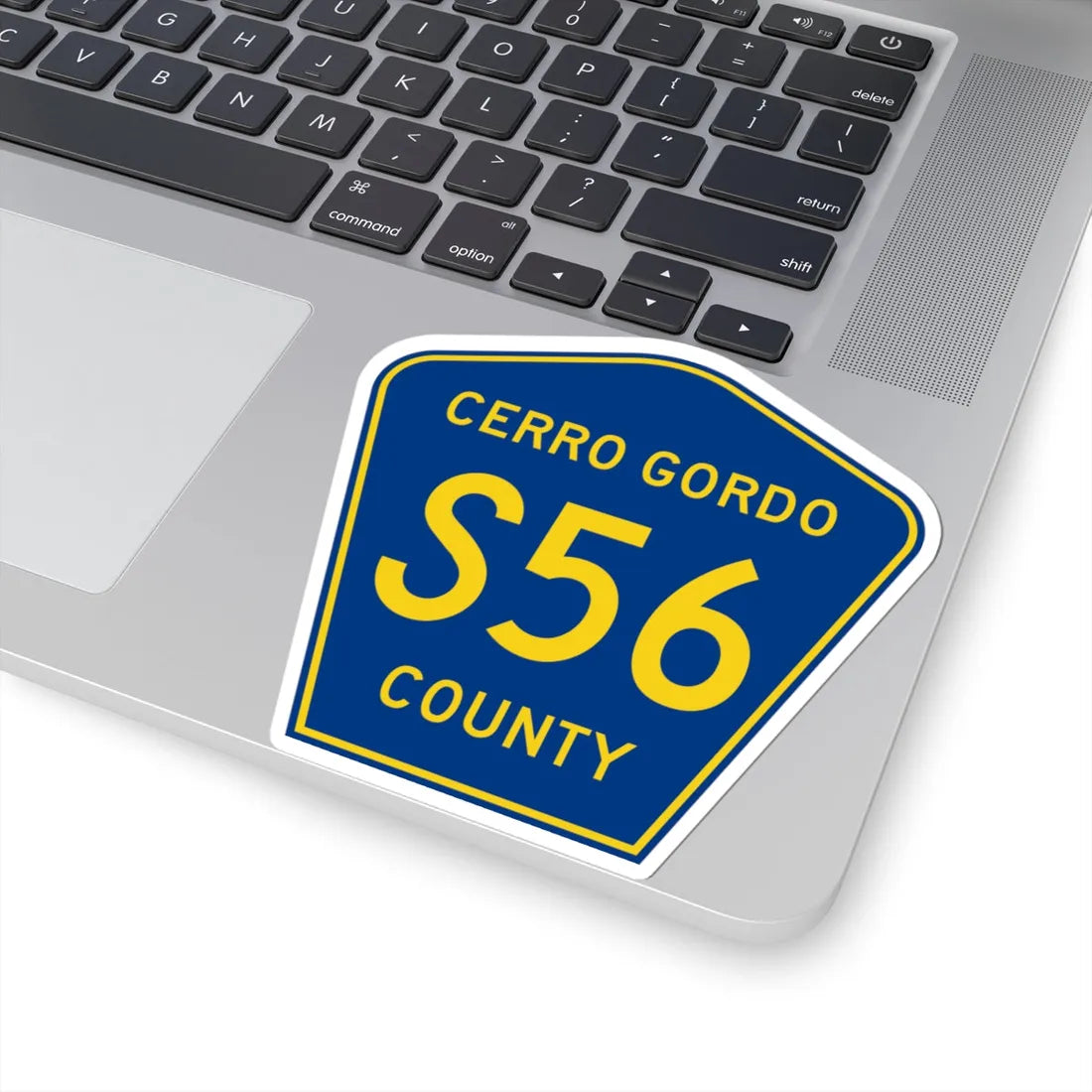 Cerro Gordo County Route S56 IA (Iowa) (Road Sign) STICKER Vinyl Kiss-Cut Decal - The Sticker Space
