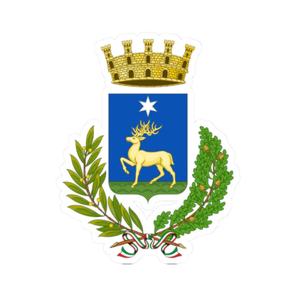 Cervaro-Stemma (Italy) (Coat of Arms) STICKER Vinyl Kiss-Cut Decal 2 Inch White - The Sticker Space