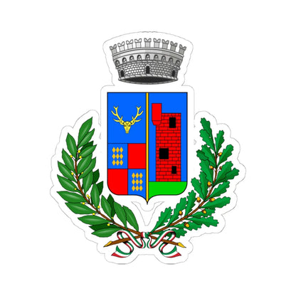 Cervere-Stemma (Italy) (Coat of Arms) STICKER Vinyl Kiss-Cut Decal 6 Inch White - The Sticker Space