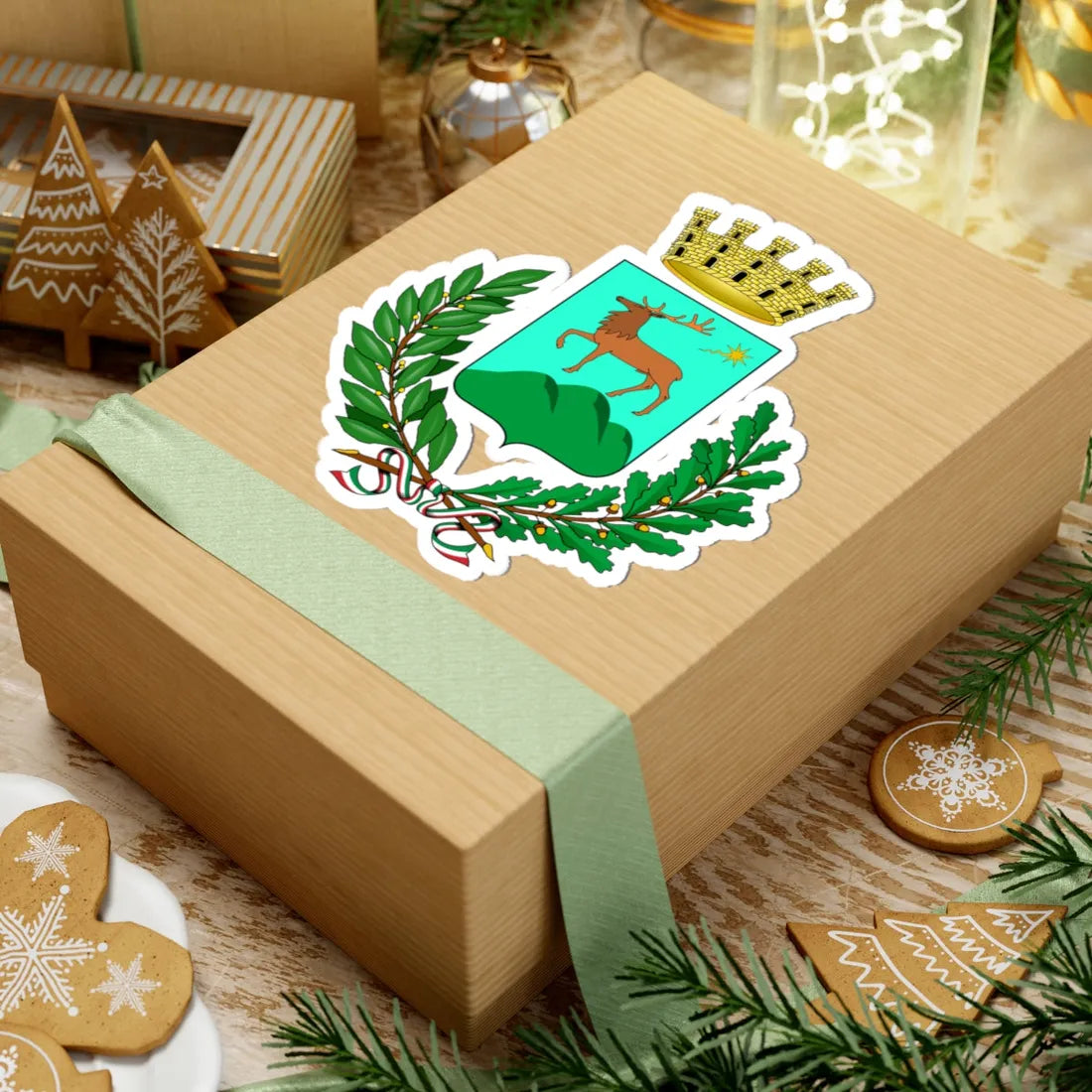 Cervinara-Stemma (Italy) (Coat of Arms) STICKER Vinyl Kiss-Cut Decal - The Sticker Space