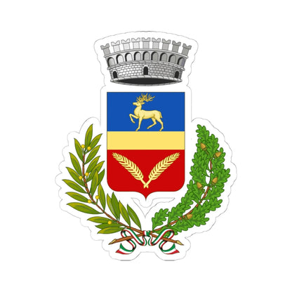 Cervo-Stemma (Italy) (Coat of Arms) STICKER Vinyl Kiss-Cut Decal 6 Inch White - The Sticker Space