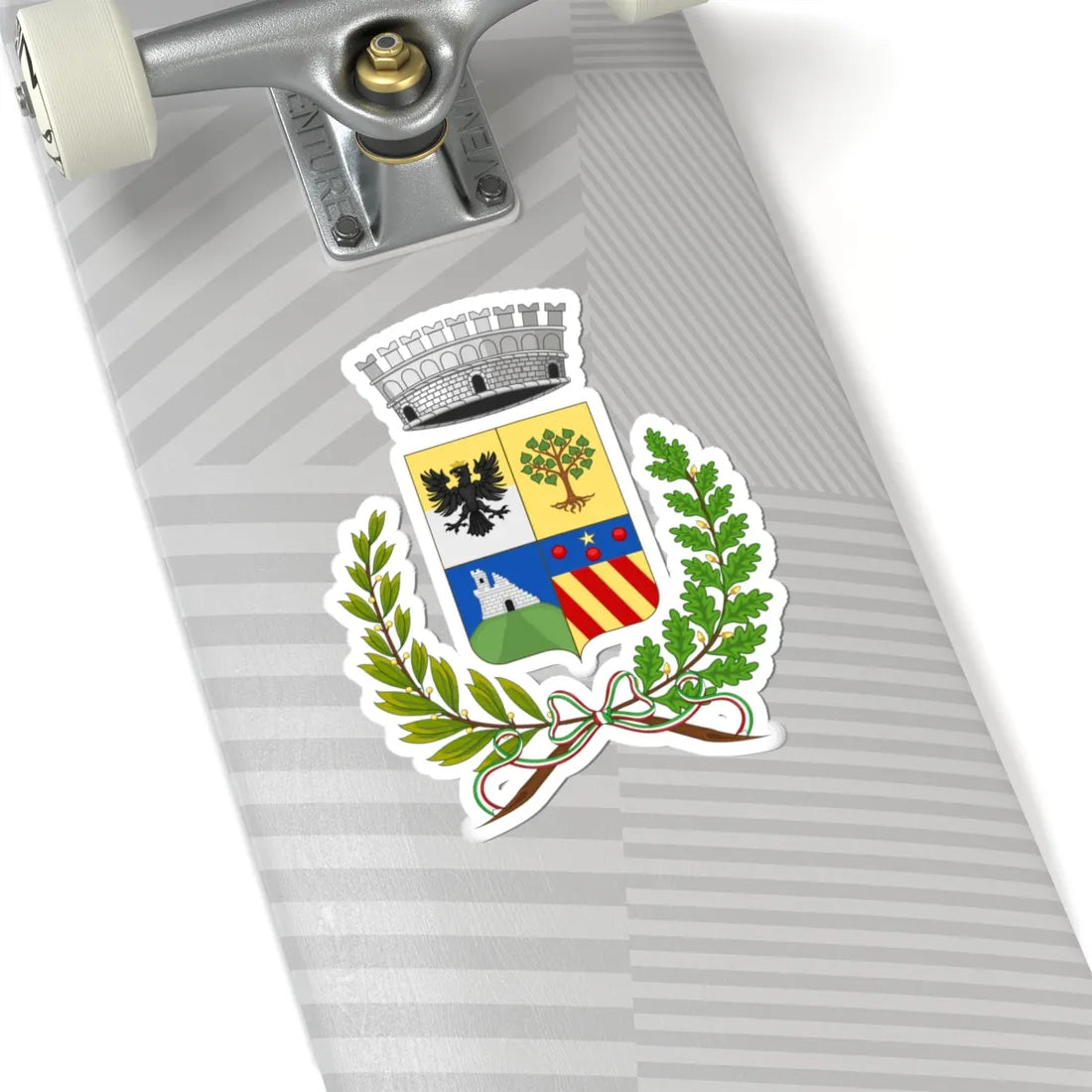 Cesio Italia-Stemma (Italy) (Coat of Arms) STICKER Vinyl Kiss-Cut Decal - The Sticker Space