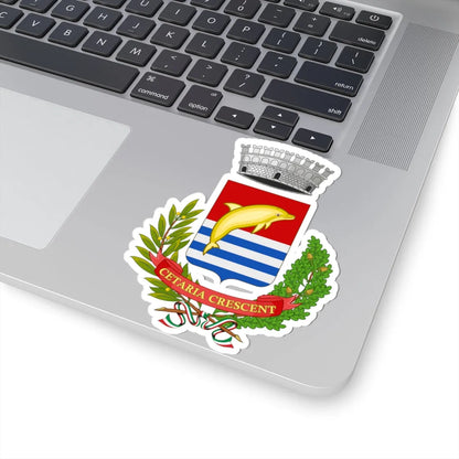 Cetara-Stemma (Italy) (Coat of Arms) STICKER Vinyl Kiss-Cut Decal - The Sticker Space