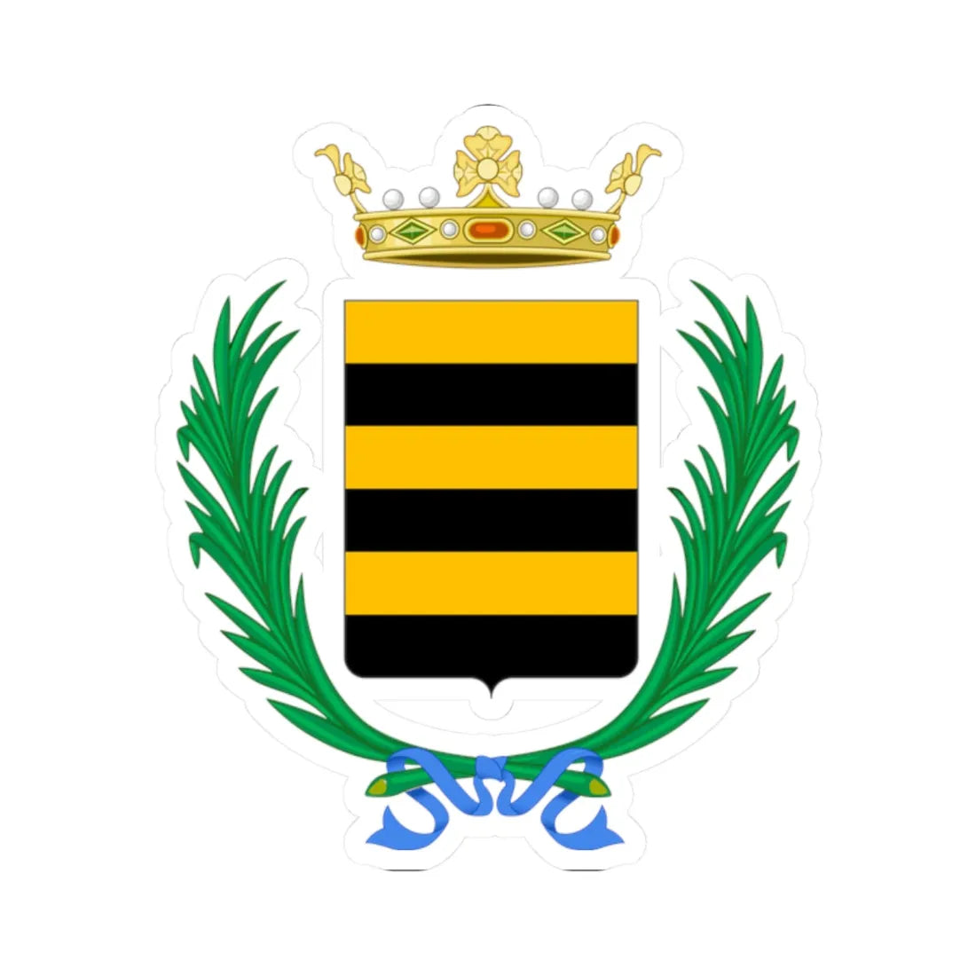 Ceva-Stemma (Italy) (Coat of Arms) STICKER Vinyl Kiss-Cut Decal 2 Inch White - The Sticker Space