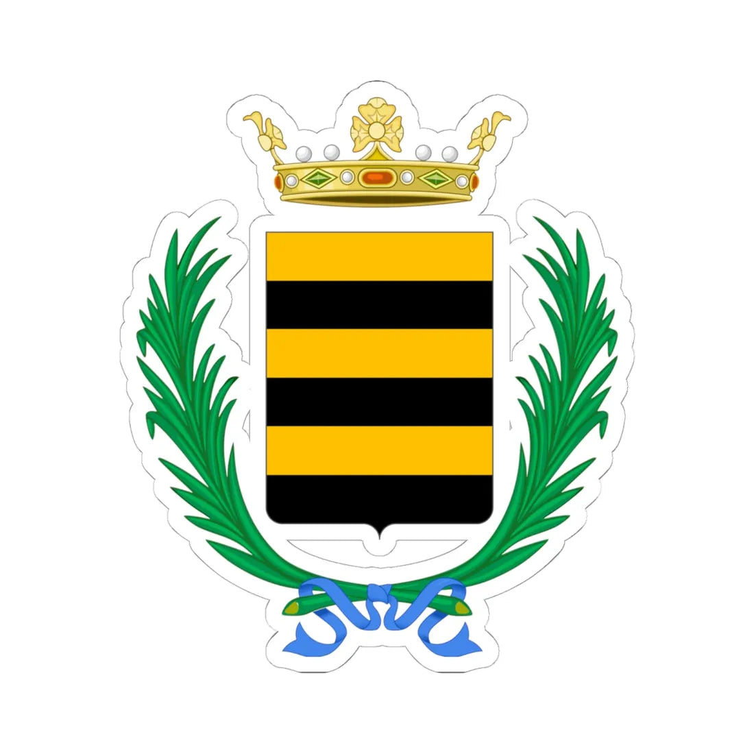 Ceva-Stemma (Italy) (Coat of Arms) STICKER Vinyl Kiss-Cut Decal 6 Inch White - The Sticker Space