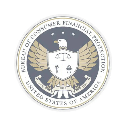 CFPB seal - STICKER Vinyl Kiss-Cut Decal 2 Inch Transparent - The Sticker Space