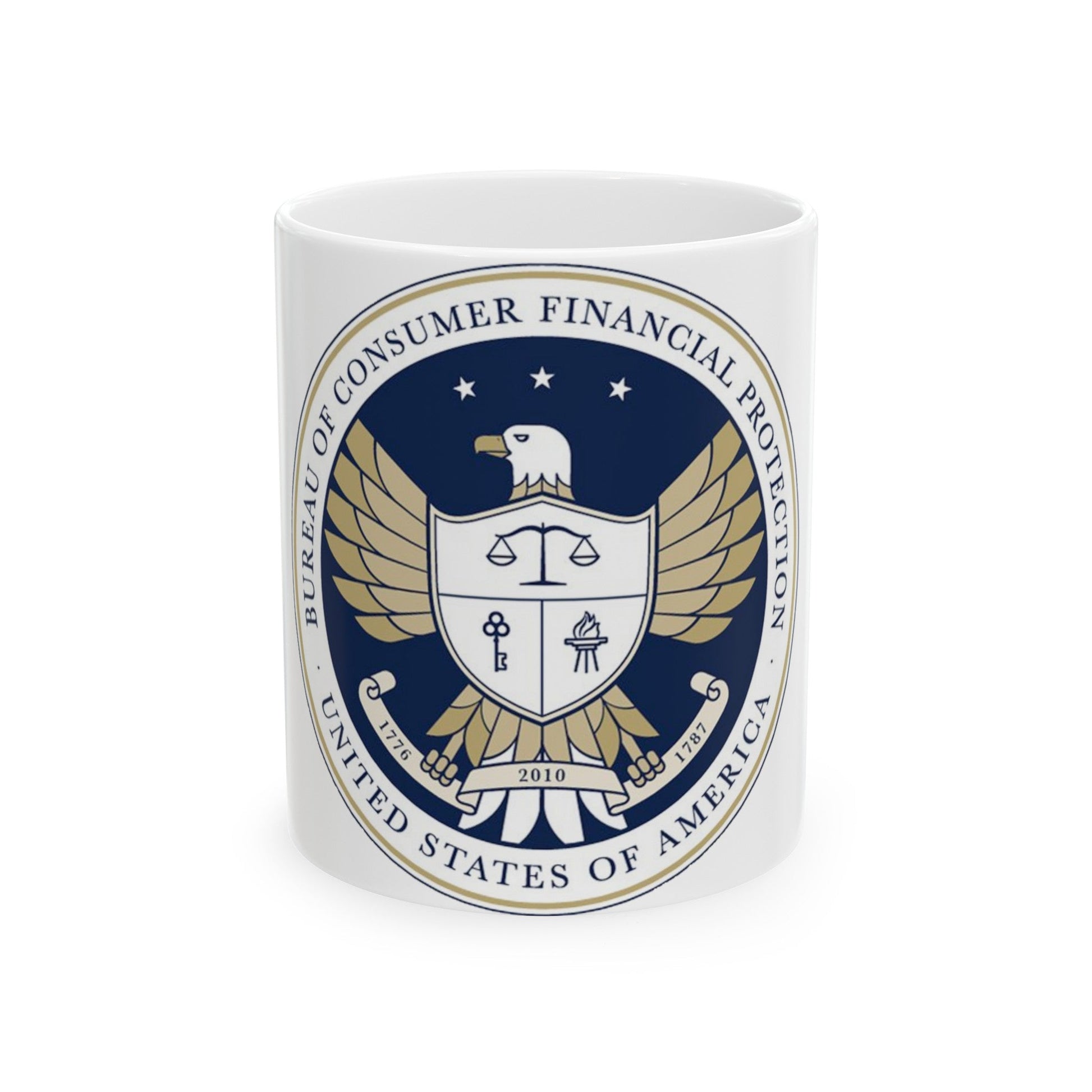 CFPB seal - White Coffee Mug-11oz-The Sticker Space