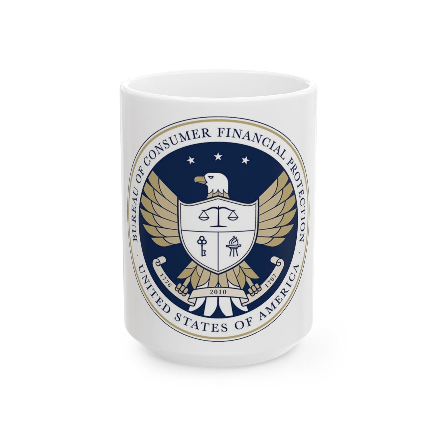 CFPB seal - White Coffee Mug-15oz-The Sticker Space