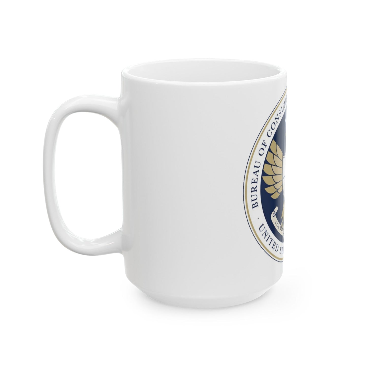 CFPB seal - White Coffee Mug-The Sticker Space