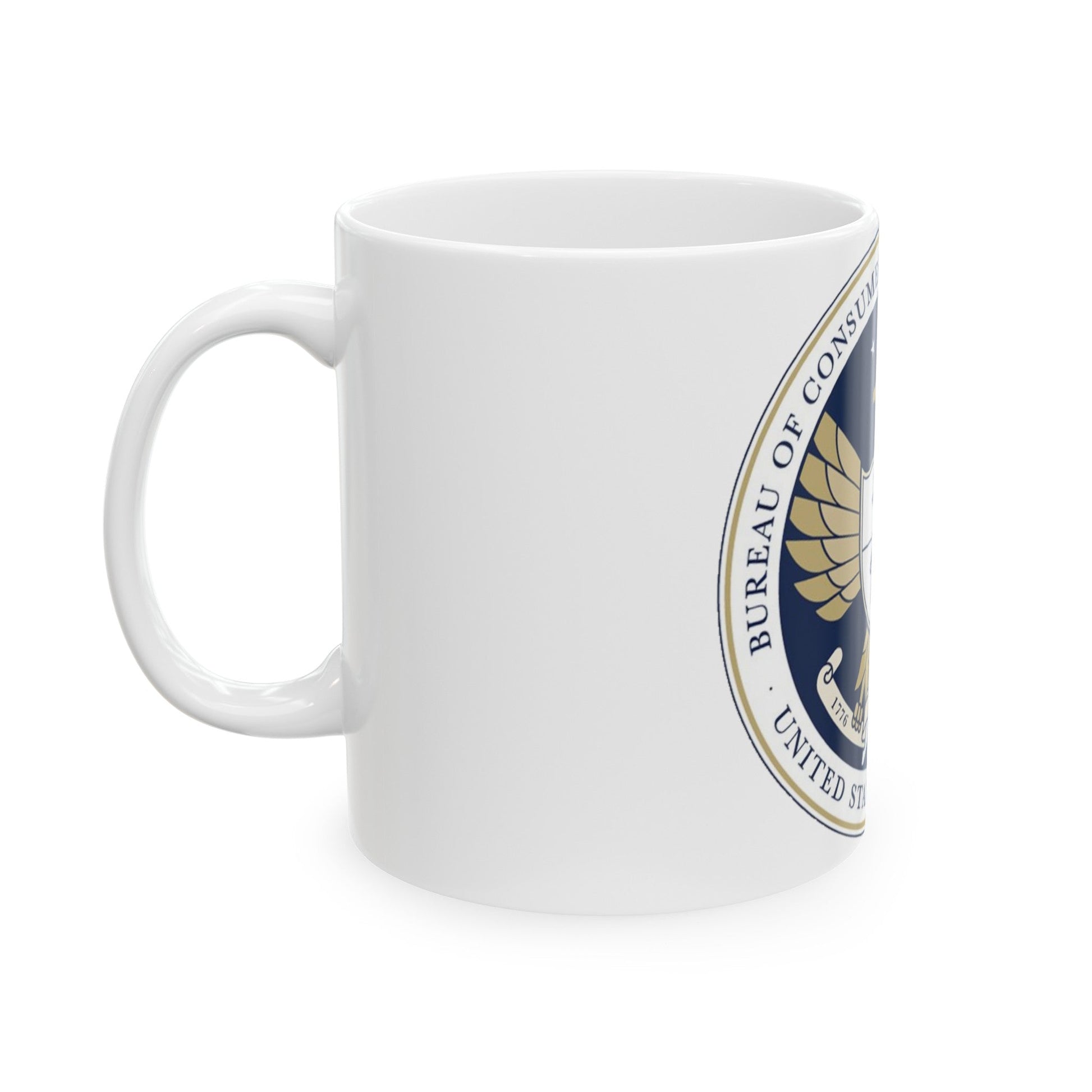 CFPB seal - White Coffee Mug-The Sticker Space