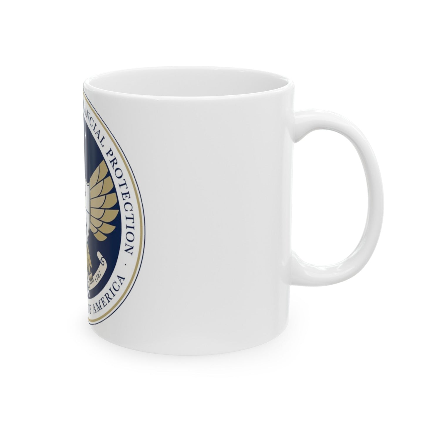 CFPB seal - White Coffee Mug-The Sticker Space