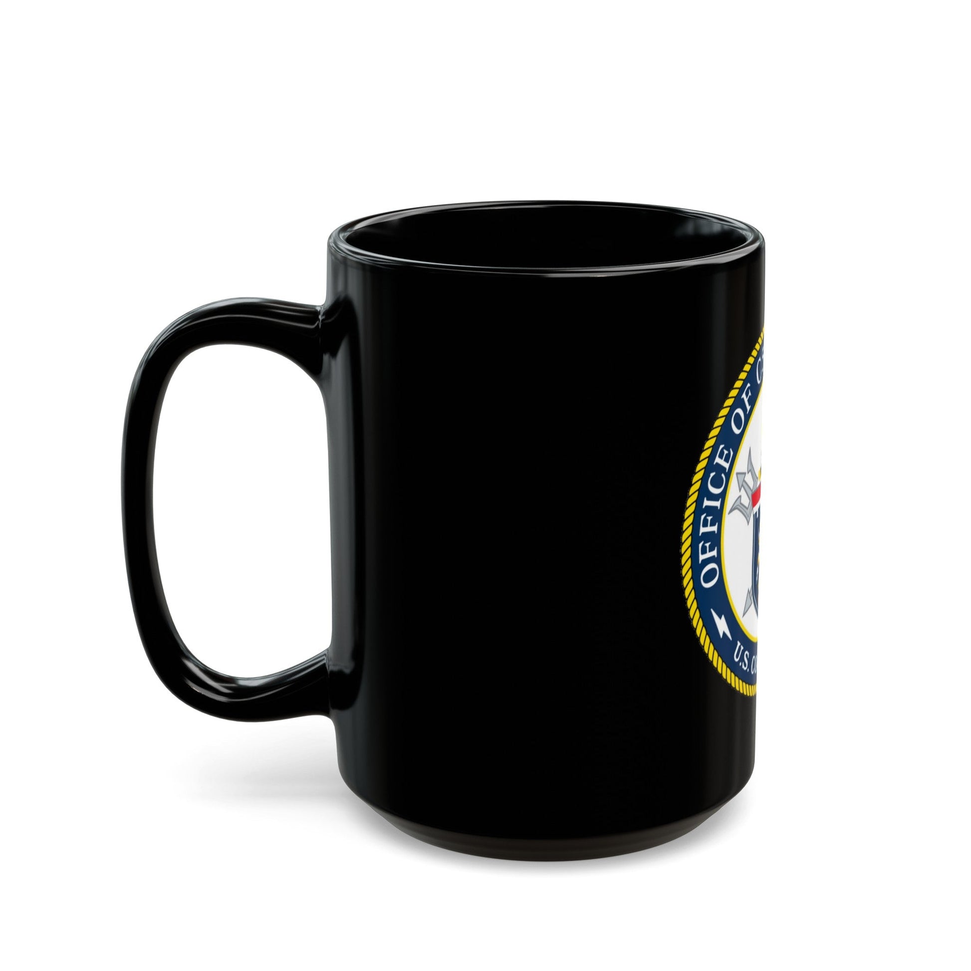 CG 761 Office of C5I Capabilities (U.S. Coast Guard) Black Coffee Mug-The Sticker Space