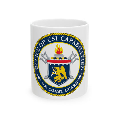 CG 761 Office of C5I Capabilities (U.S. Coast Guard) White Coffee Mug-11oz-The Sticker Space