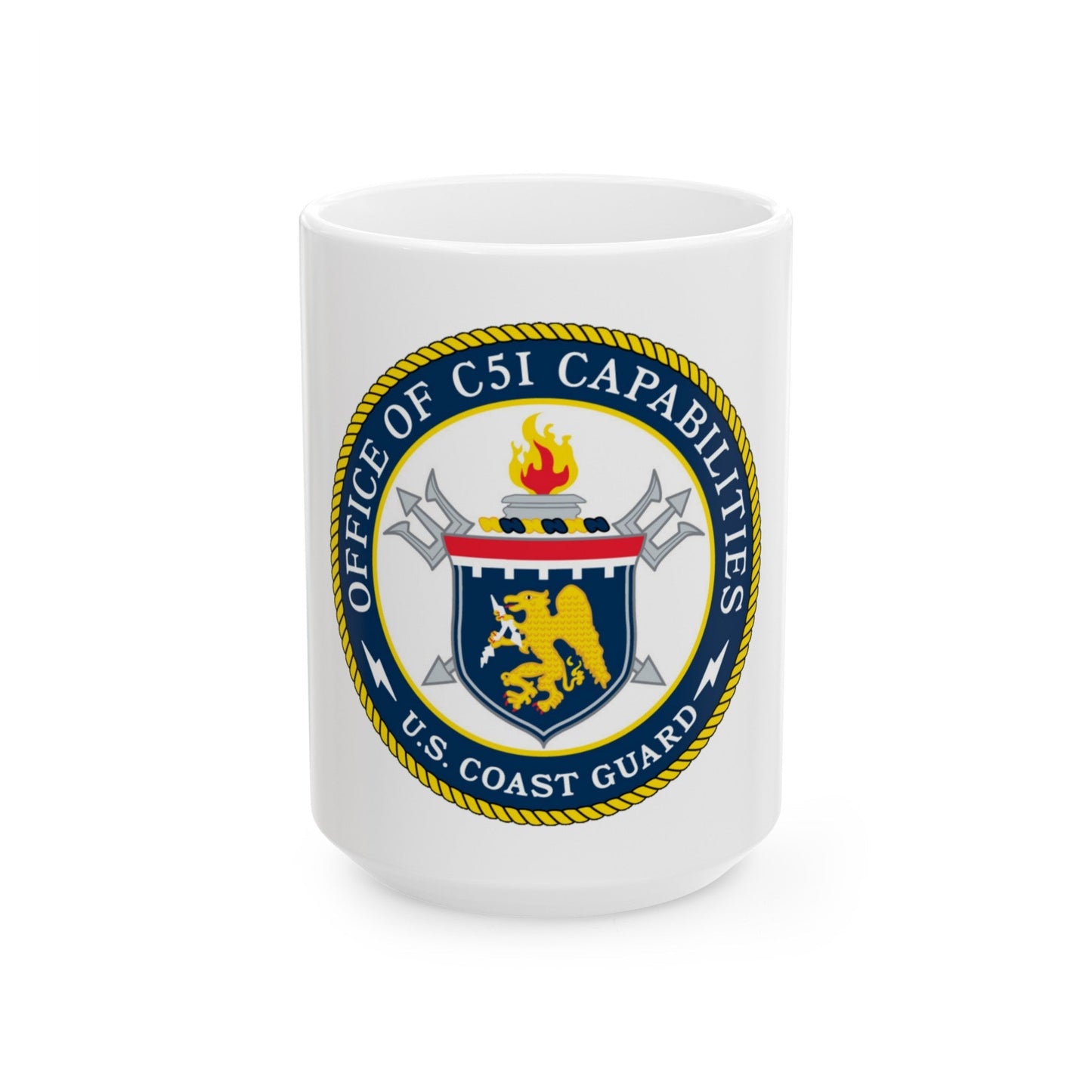 CG 761 Office of C5I Capabilities (U.S. Coast Guard) White Coffee Mug-15oz-The Sticker Space