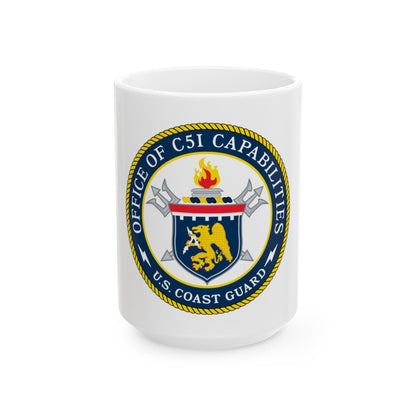 CG 761 Office of C5I Capabilities (U.S. Coast Guard) White Coffee Mug-15oz-The Sticker Space