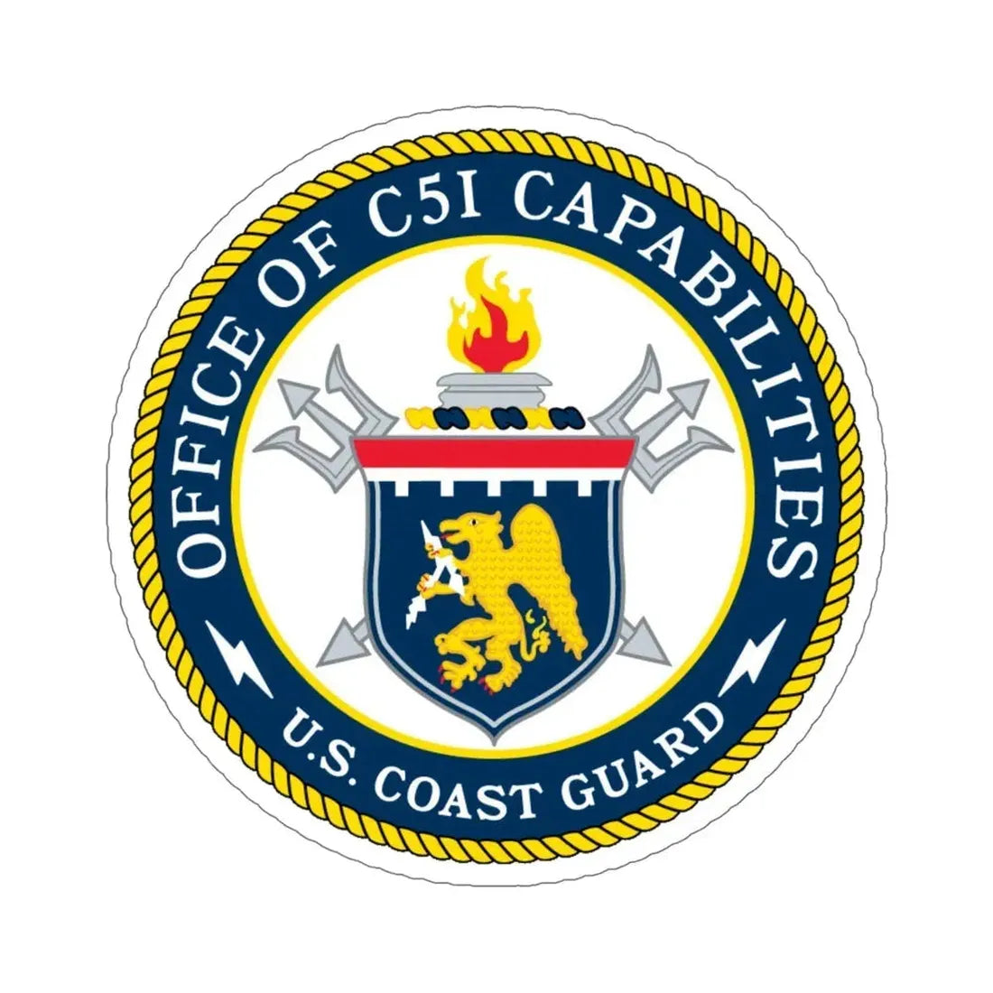 CG 761 Office of C5I Capabilities (U.S. Coast Guard) STICKER Vinyl Die-Cut Decal 6 Inch - The Sticker Space