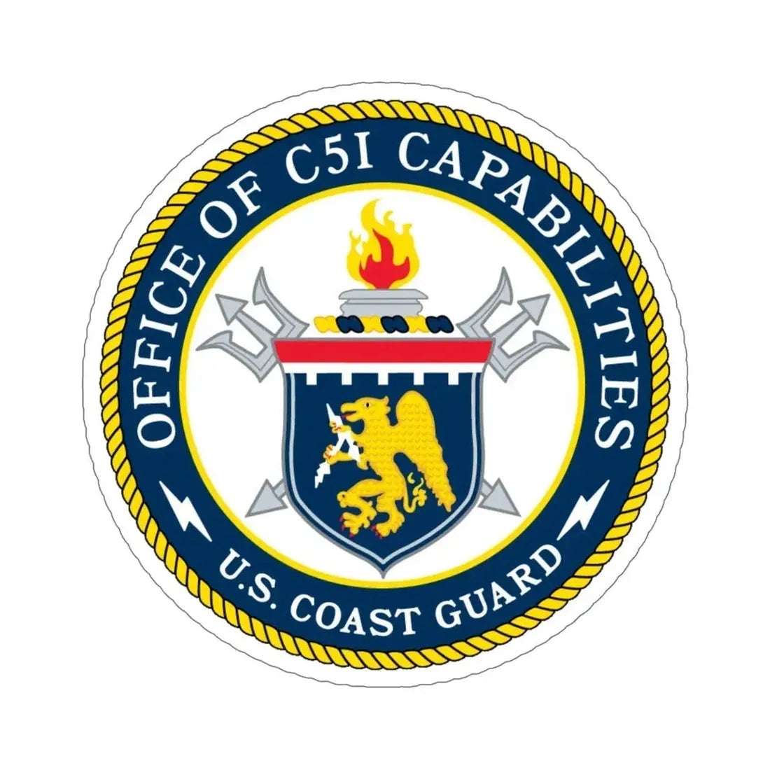 CG 761 Office of C5I Capabilities (U.S. Coast Guard) STICKER Vinyl Die-Cut Decal - The Sticker Space