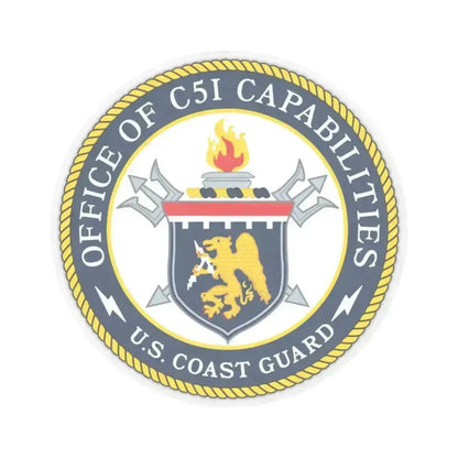 CG 761 Office of C5I Capabilities (U.S. Coast Guard) STICKER Vinyl Kiss-Cut Decal 6 Inch Transparent - The Sticker Space