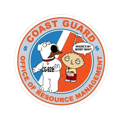 CG 928 ORM (U.S. Coast Guard) STICKER Vinyl Kiss-Cut Decal 4 Inch White - The Sticker Space
