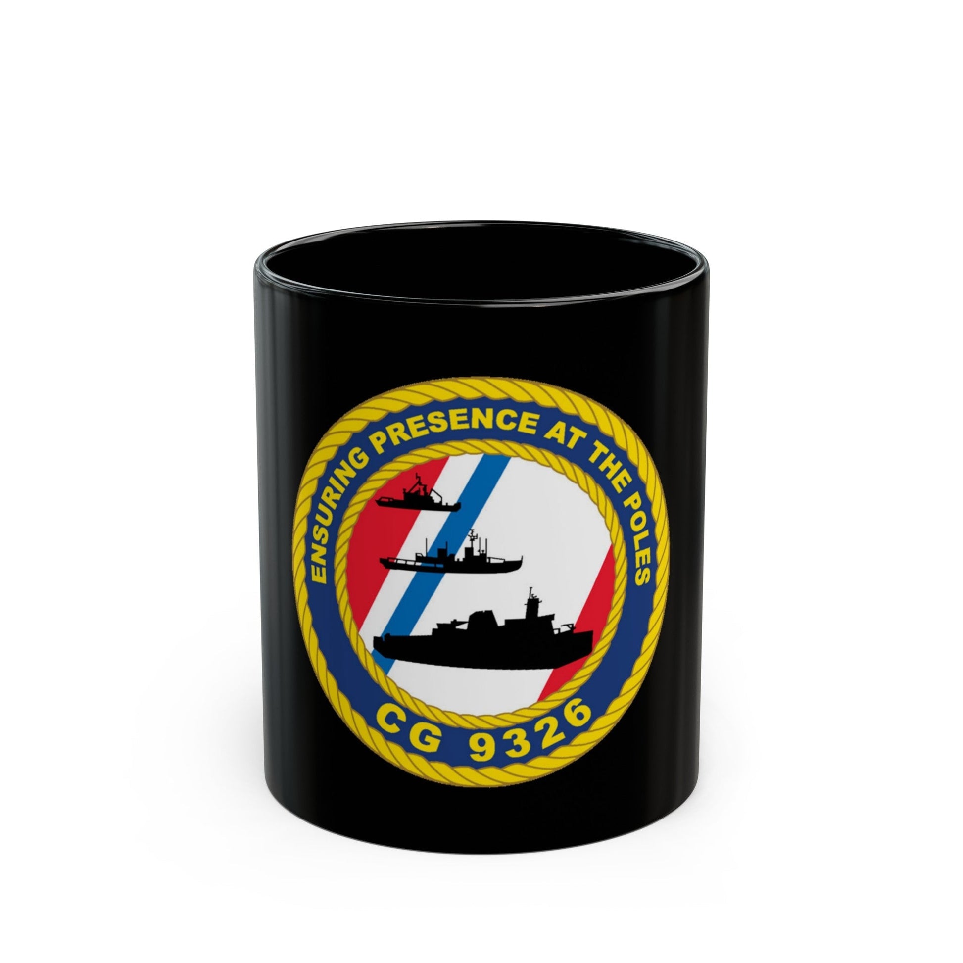 CG 9326 (U.S. Coast Guard) Black Coffee Mug-11oz-The Sticker Space