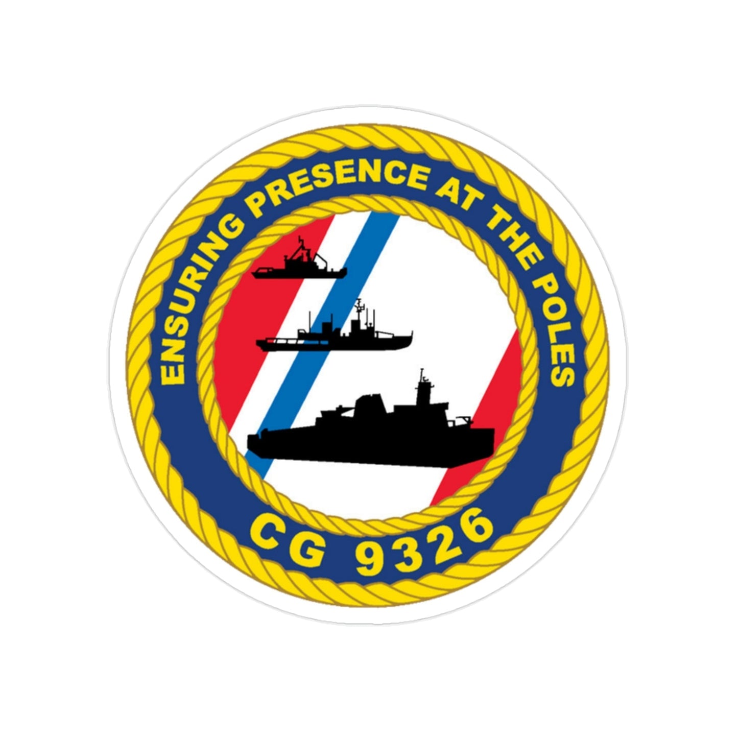 CG 9326 (U.S. Coast Guard) Transparent STICKER Die-Cut Vinyl Decal-2 Inch-The Sticker Space