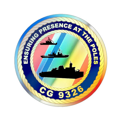 CG 9326 (U.S. Coast Guard) Holographic STICKER Die-Cut Vinyl Decal 5 Inch Holographic - The Sticker Space
