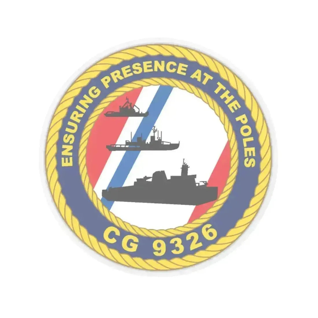 CG 9326 (U.S. Coast Guard) STICKER Vinyl Kiss-Cut Decal 6 Inch Transparent - The Sticker Space