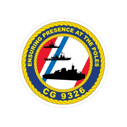 CG 9326 (U.S. Coast Guard) Transparent STICKER Die-Cut Vinyl Decal 2 Inch - The Sticker Space