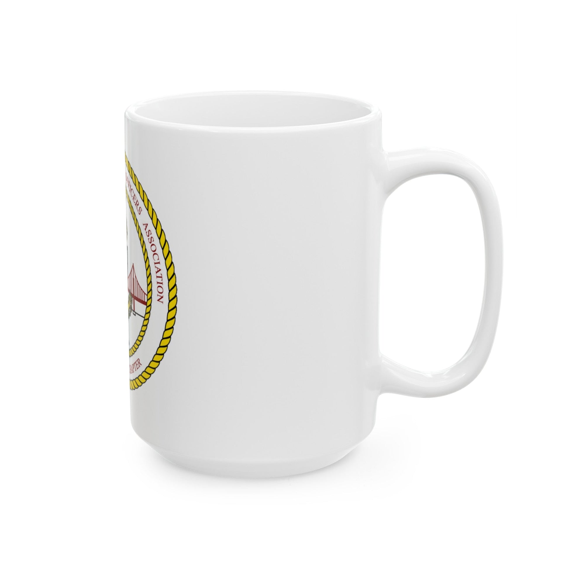 CG CPOA Golden Gate Chapter (U.S. Coast Guard) White Coffee Mug-The Sticker Space