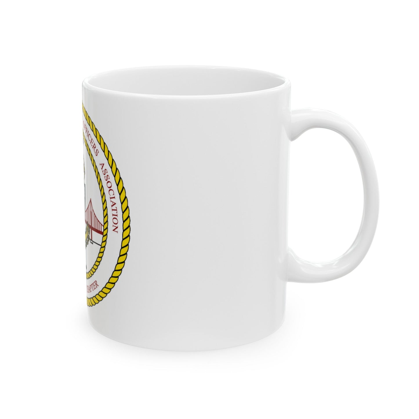 CG CPOA Golden Gate Chapter (U.S. Coast Guard) White Coffee Mug-The Sticker Space