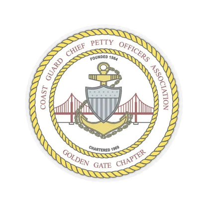 CG CPOA Golden Gate Chapter (U.S. Coast Guard) STICKER Vinyl Kiss-Cut Decal - The Sticker Space