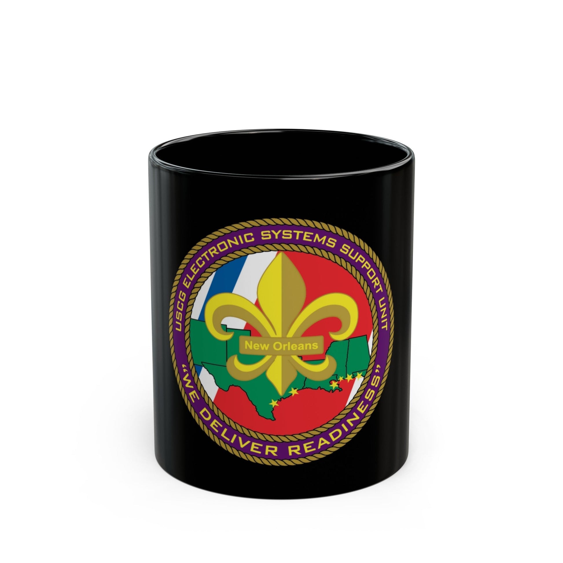 CG ESU New Orleans (U.S. Coast Guard) Black Coffee Mug-11oz-The Sticker Space