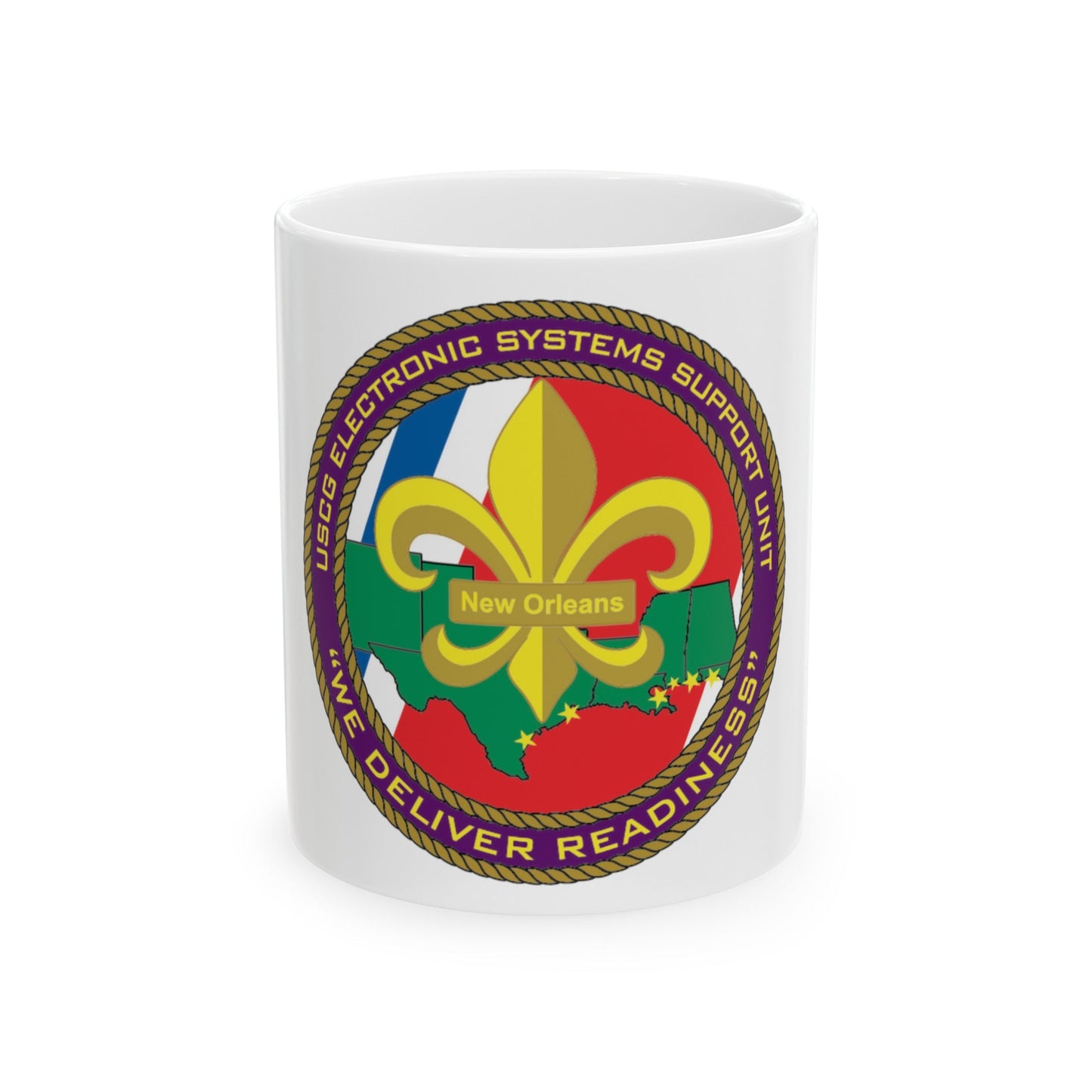 CG ESU New Orleans (U.S. Coast Guard) White Coffee Mug-11oz-The Sticker Space