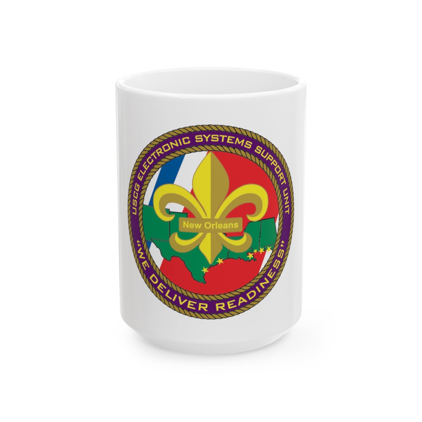 CG ESU New Orleans (U.S. Coast Guard) White Coffee Mug-15oz-The Sticker Space