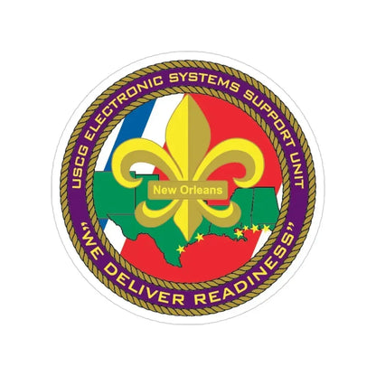 CG ESU New Orleans (U.S. Coast Guard) Transparent STICKER Die-Cut Vinyl Decal 5 Inch - The Sticker Space