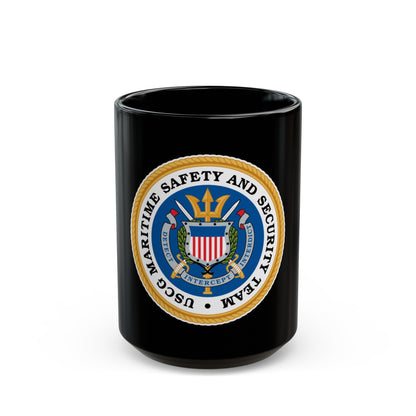 CG Maritime Safety & Security Team (U.S. Coast Guard) Black Coffee Mug-15oz-The Sticker Space