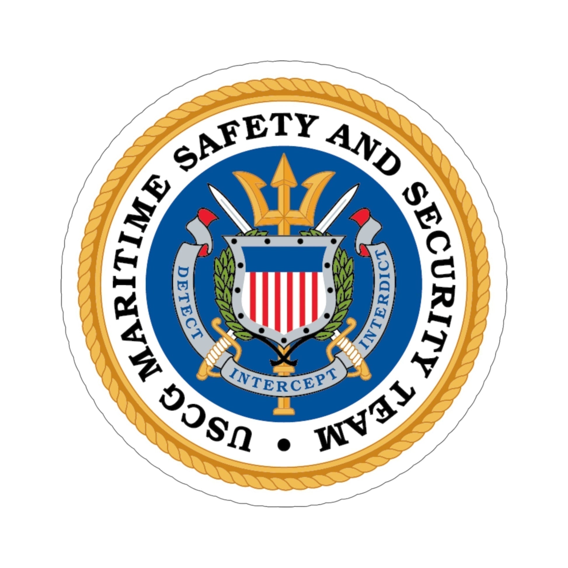 CG Maritime Safety & Security Team (U.S. Coast Guard) STICKER Vinyl Die-Cut Decal-5 Inch-The Sticker Space