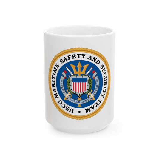 CG Maritime Safety & Security Team (U.S. Coast Guard) White Coffee Mug-15oz-The Sticker Space