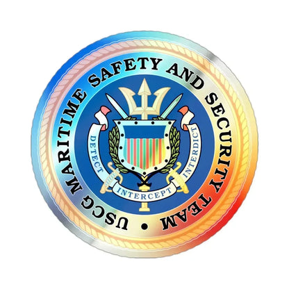 CG Maritime Safety & Security Team (U.S. Coast Guard) Holographic STICKER Die-Cut Vinyl Decal - The Sticker Space