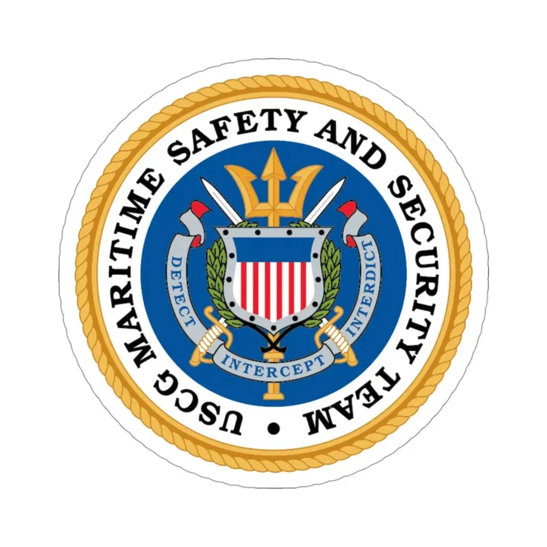 CG Maritime Safety & Security Team (U.S. Coast Guard) STICKER Vinyl Die-Cut Decal 3 Inch - The Sticker Space