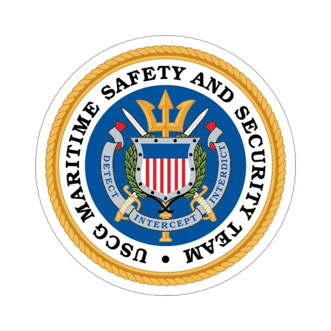 CG Maritime Safety & Security Team (U.S. Coast Guard) STICKER Vinyl Die-Cut Decal 4 Inch - The Sticker Space