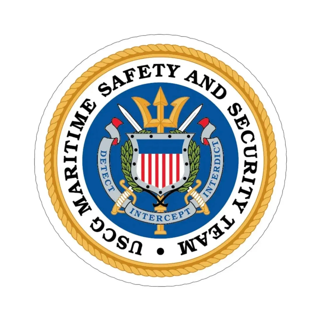 CG Maritime Safety & Security Team (U.S. Coast Guard) STICKER Vinyl Die-Cut Decal - The Sticker Space
