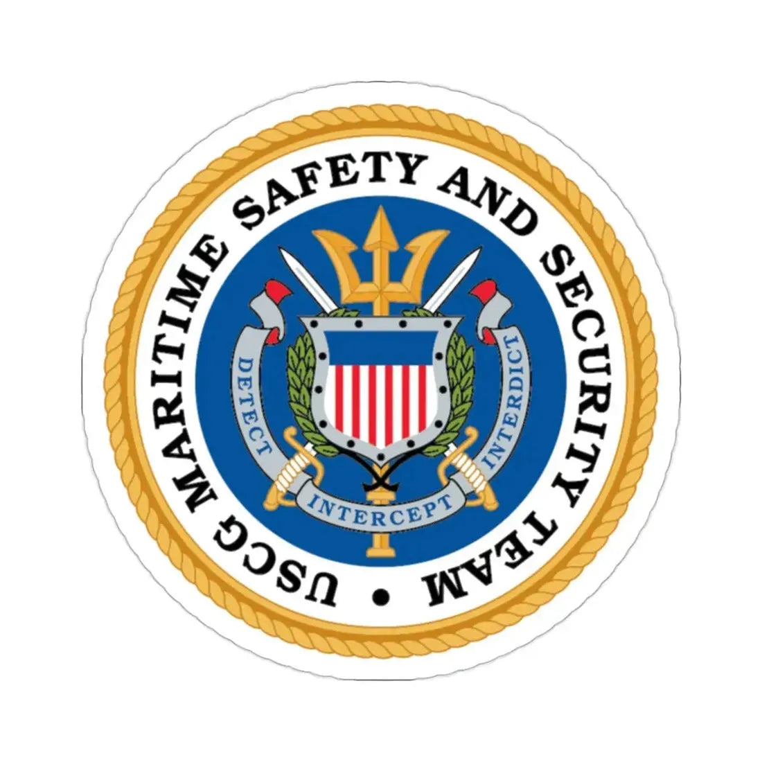 CG Maritime Safety & Security Team (U.S. Coast Guard) STICKER Vinyl Die-Cut Decal - The Sticker Space