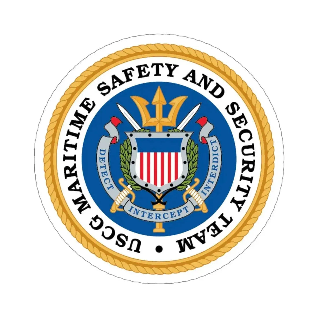 CG Maritime Safety & Security Team (U.S. Coast Guard) STICKER Vinyl Die-Cut Decal - The Sticker Space