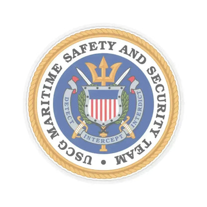 CG Maritime Safety & Security Team (U.S. Coast Guard) STICKER Vinyl Kiss-Cut Decal 2 Inch Transparent - The Sticker Space